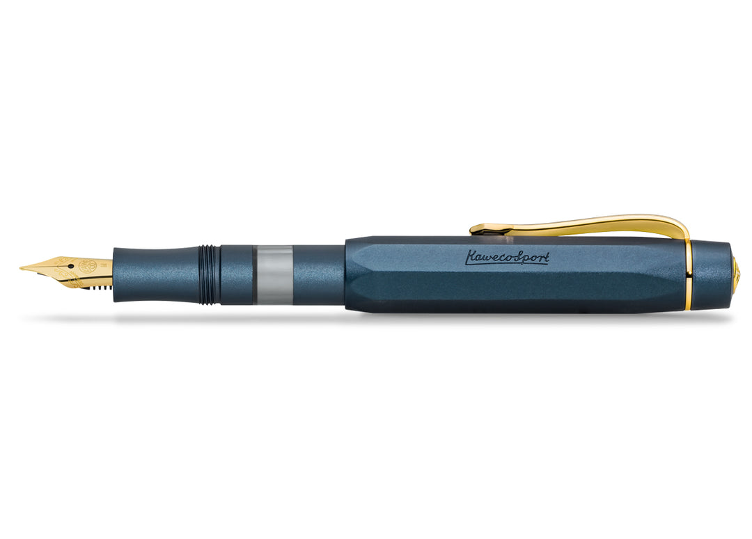 KAWECO PISTON SPORT AL FOUNTAIN PEN NAVY