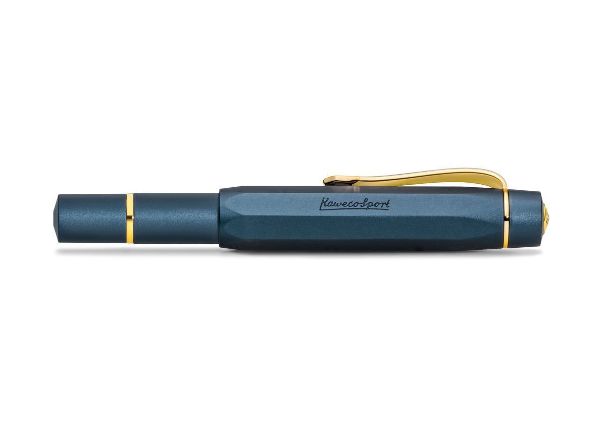 KAWECO PISTON SPORT AL FOUNTAIN PEN NAVY – Pen & Tool
