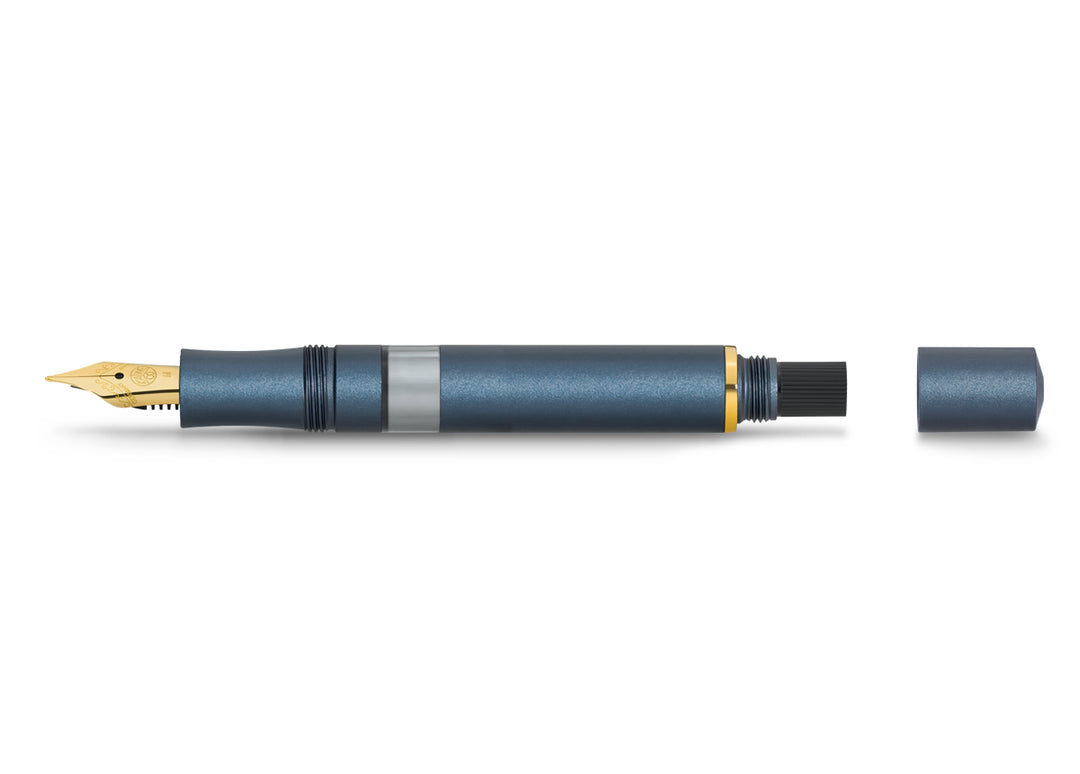 KAWECO PISTON SPORT AL FOUNTAIN PEN NAVY