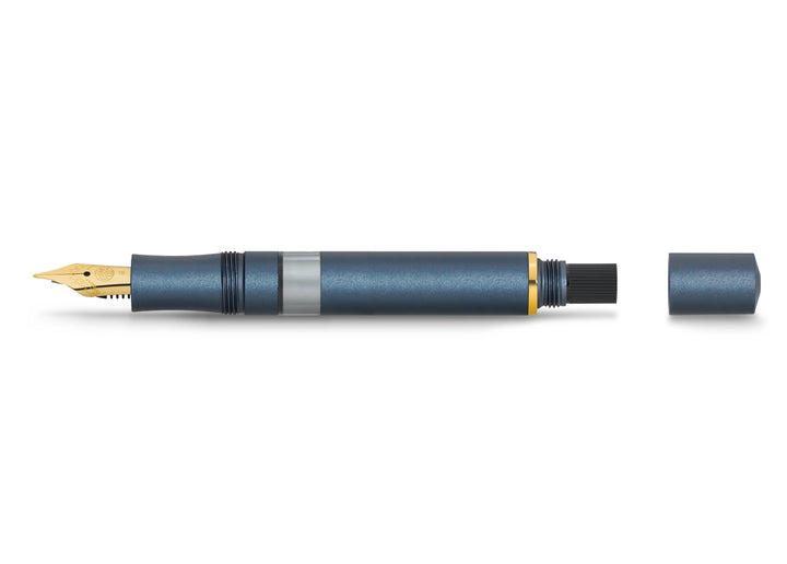 KAWECO PISTON SPORT AL FOUNTAIN PEN NAVY