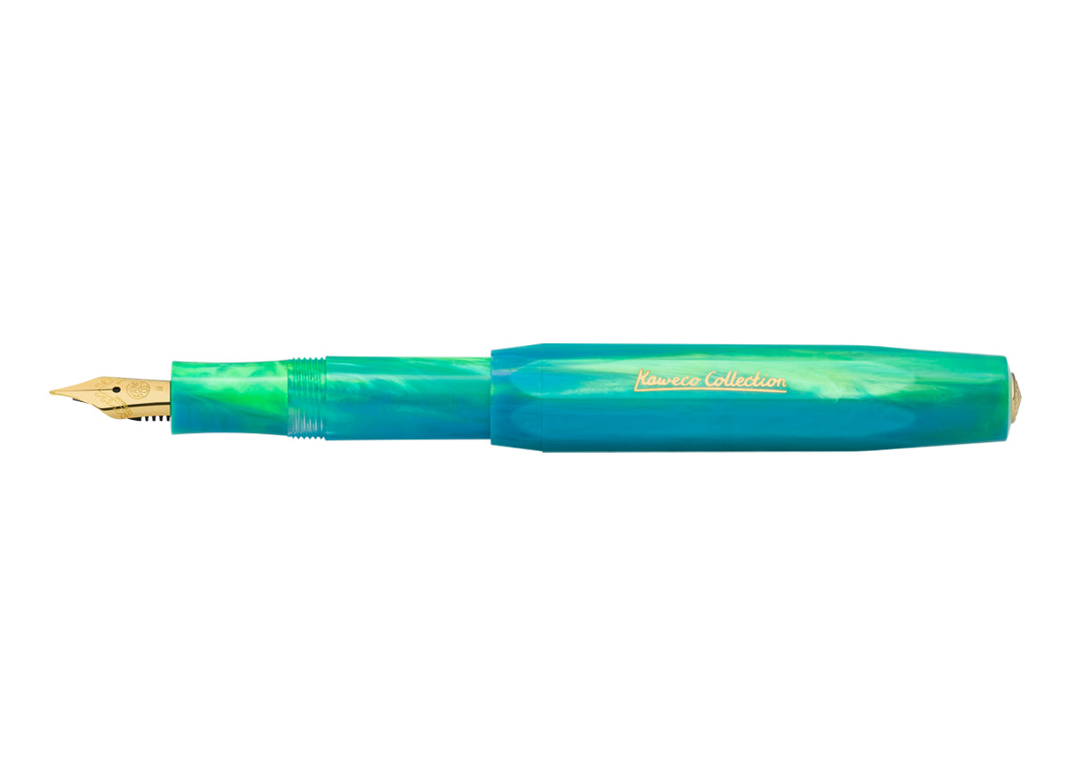 筆記具 KAWECO COLLECTION 0.7 Kaweco Collection Fountain Pen Marble Ocean | Made in Germany