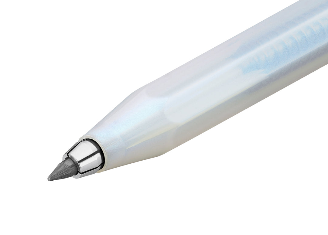 Kaweco Lunar Sport metal drop-clutch tip holding a 3.2 mm graphite lead.