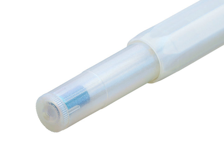 Kaweco Lunar Sport Light Blue rollerball pen barrel end showing Made in Germany branding.