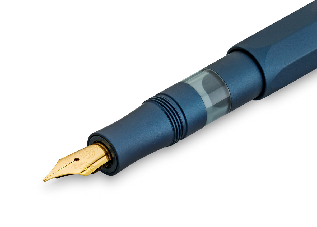 KAWECO PISTON SPORT AL FOUNTAIN PEN NAVY – Pen & Tool