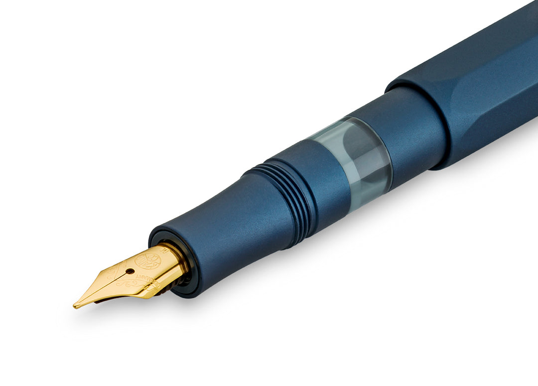 KAWECO PISTON SPORT AL FOUNTAIN PEN NAVY