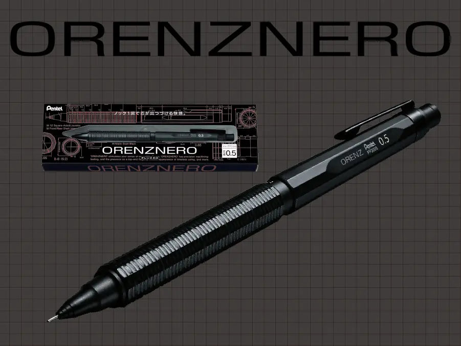 Pentel Orenz Nero Automatic Mechanical Pencil Packaging