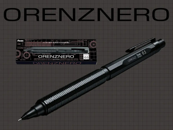 Pentel Orenz Nero Automatic Mechanical Pencil Packaging