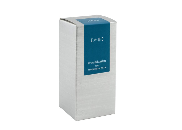 Pilot Iroshizuku Rikka (Snow Crystal) 15ml fountain pen ink silver packaging box