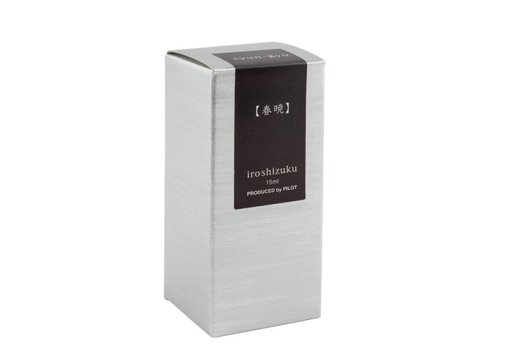 Pilot Iroshizuku Syun-gyo (Spring Dawn) 15ml fountain pen ink silver packaging box