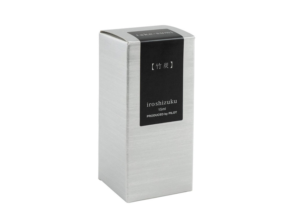 Pilot Iroshizuku Take-sumi (Bamboo Charcoal) 15ml fountain pen ink silver packaging box