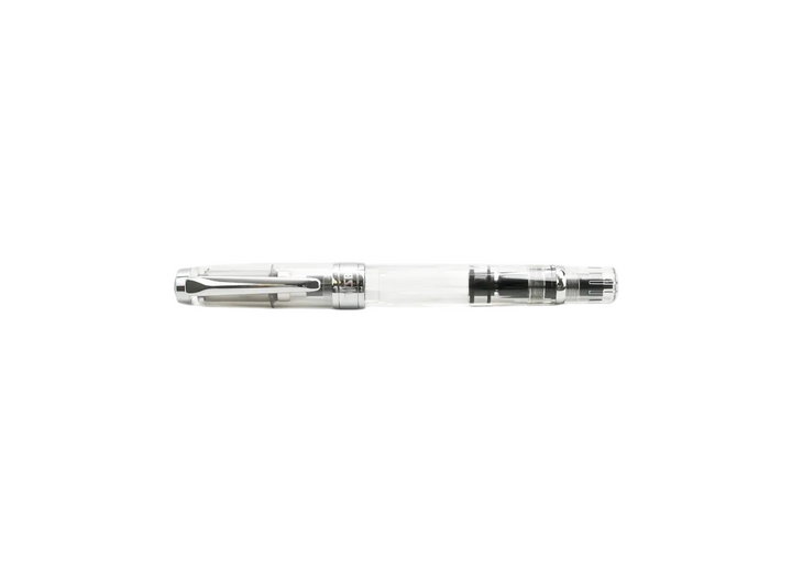 TWSBI Diamond 580 Fountain Pen – Clear on a white background