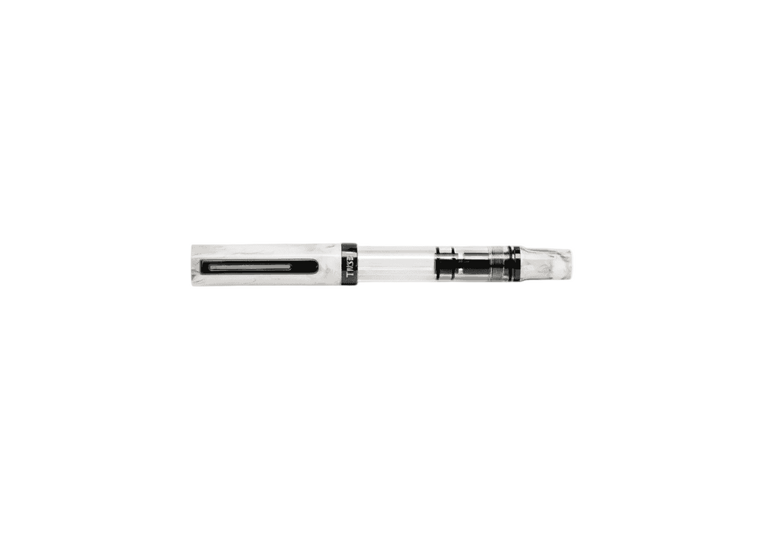 TWSBI ECO Fountain Pen – Carrara Onyx, closed, on a white background