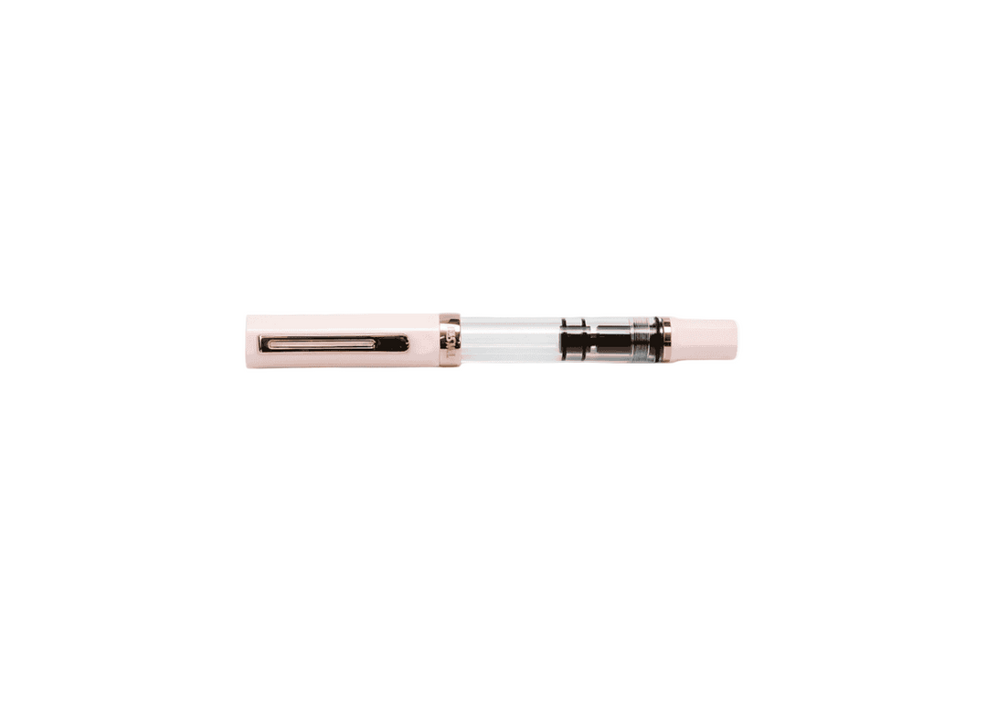 TWSBI ECO Fountain Pen – Creme Rose Gold, closed with white background