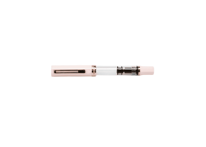 TWSBI ECO Fountain Pen – Creme Rose Gold, closed with white background