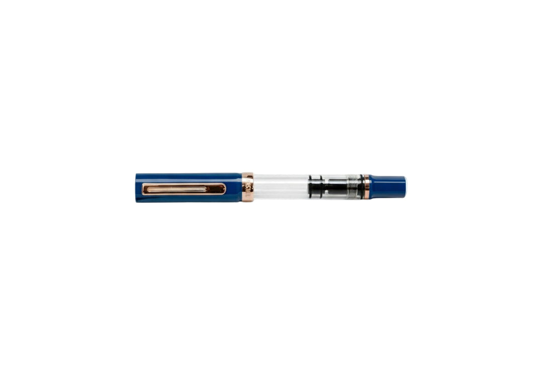 TWSBI ECO Fountain Pen – Indigo Blue Bronze on a white background