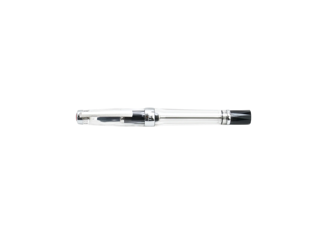 TWSBI Vac700R Fountain Pen - Clear on a white background