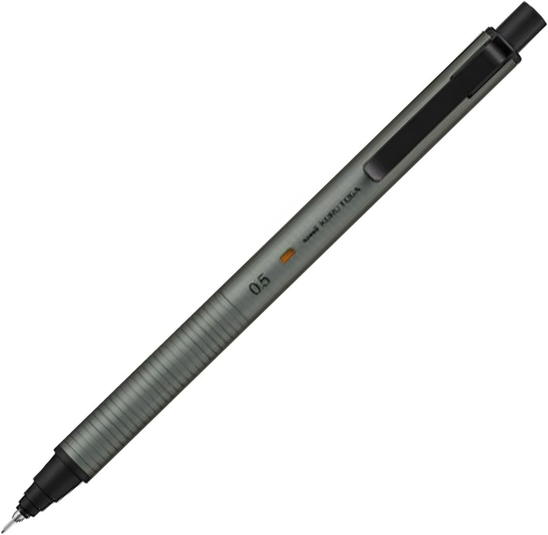 Uni Kuru Toga Metal Mechanical Pencil 0.5mm in Phantom Grey - Industrial Aluminum Texture
