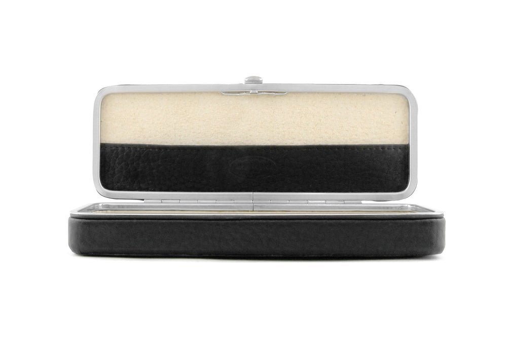 F. Hammann 3883 Framed Leather Flexible Pen Case - Black Chervo - Pen & Tool