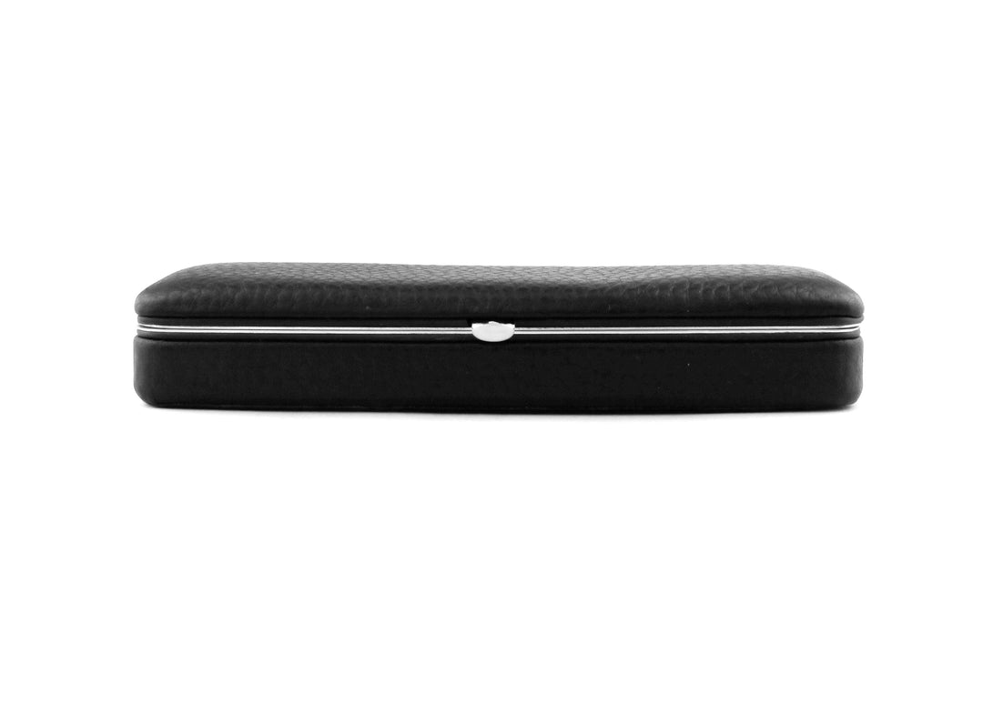 F. Hammann 3883 Framed Leather Flexible Pen Case - Black Chervo - Pen & Tool