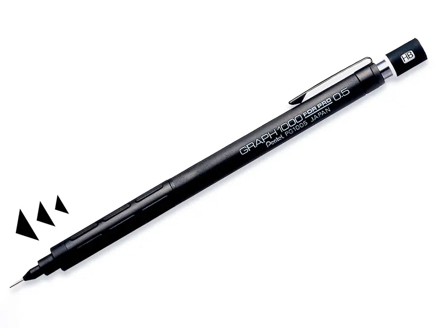 Pentel Graph 1000 Mechanical Drafting Pencil - Black Professional Specification - PG1000 Series