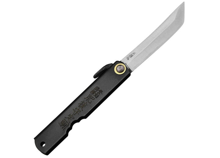 HIGONOKAMI WHITE PAPER STEEL SWORD SHAPED BLADE BLACK L