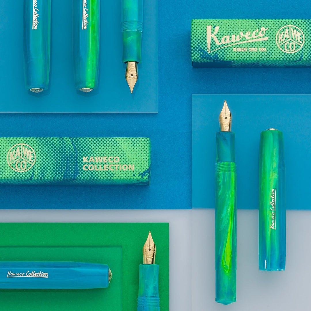 Kaweco Collection Fountain Pen - Marble Ocean - Pen & Tool