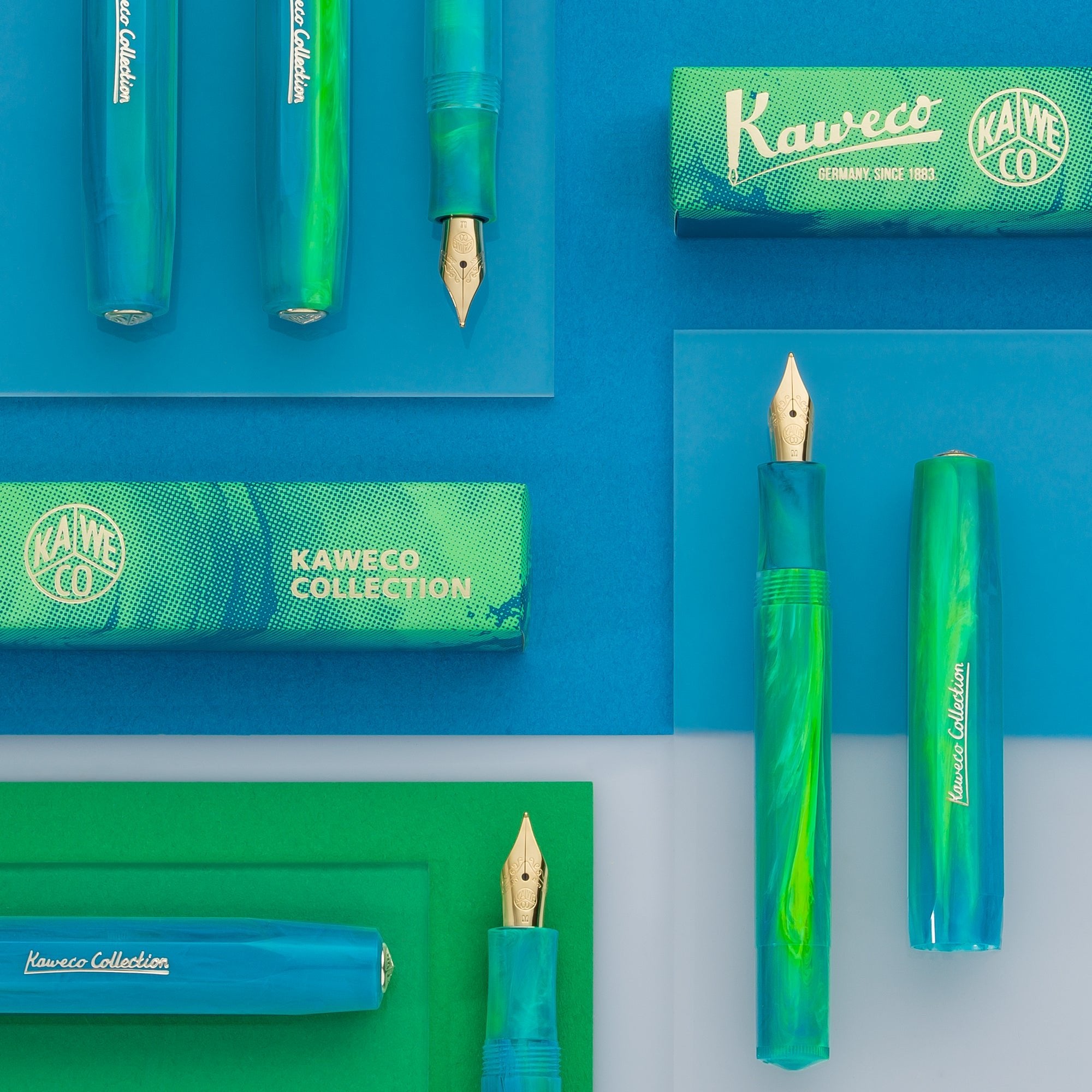 Kaweco Collection Fountain Pen - Marble Ocean - Pen & Tool