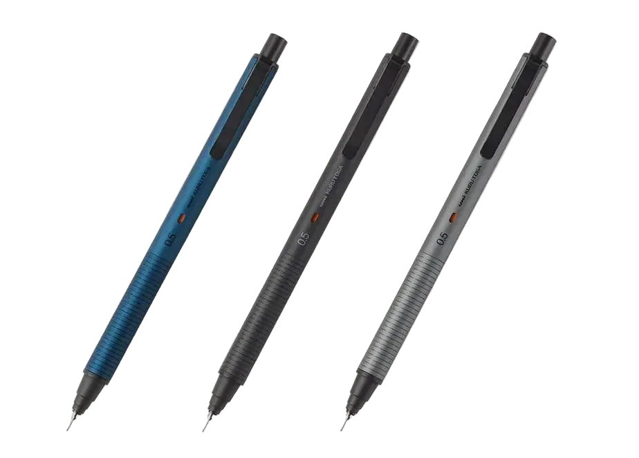 Uni Kuru Toga Metal Mechanical Pencil 0.5mm - Premium Aluminum Body with Self-Sharpening Engine