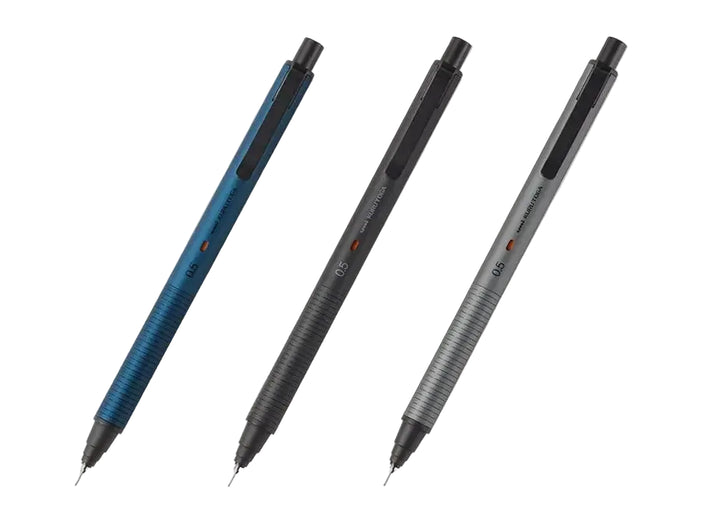 Uni Kuru Toga Metal Mechanical Pencil 0.5mm - Premium Aluminum Body with Self-Sharpening Engine