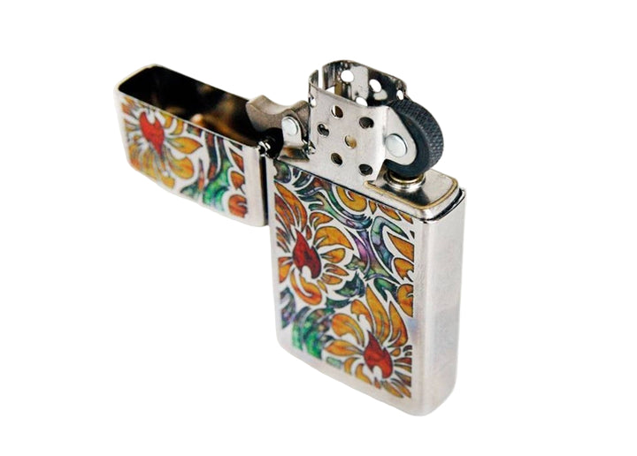 ZIPPO LIGHTER FUSION FLORAL DESIGN