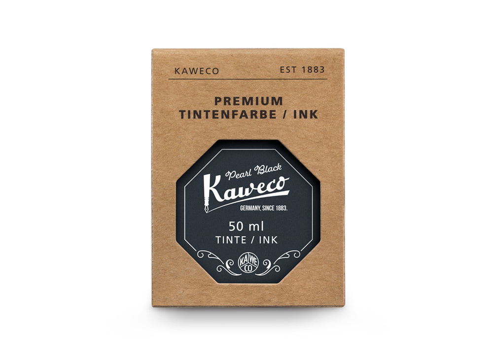 KAWECO INK BOTTLE PEARL BLACK 50 ML