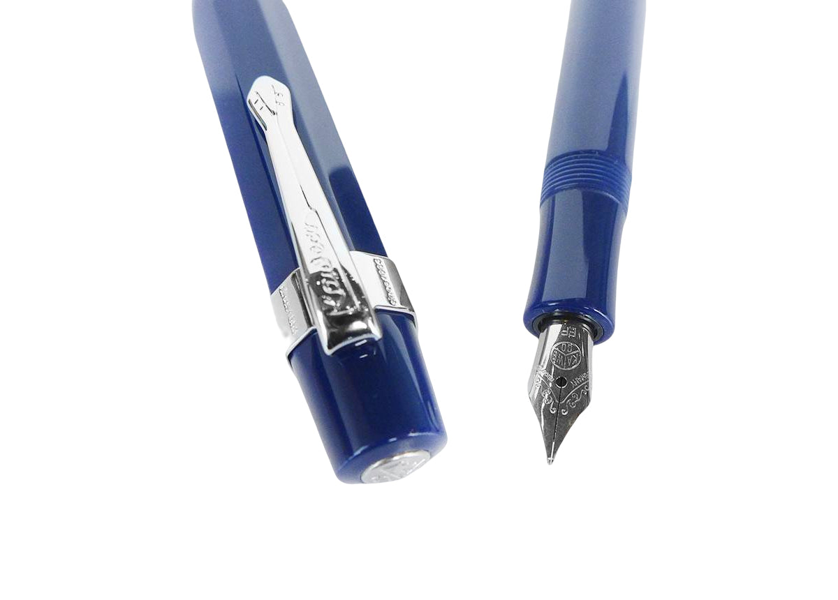 KAWECO ART SPORT FOUNTAIN PEN DARK BLUE SILVER TRIM LIMITED