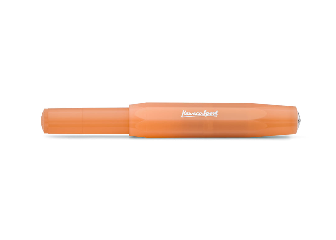 KAWECO FROSTED SPORT ROLLERBALL PEN SOFT MANDARIN