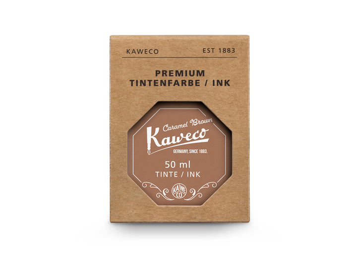 KAWECO INK BOTTLE CARAMEL BROWN 50 ML
