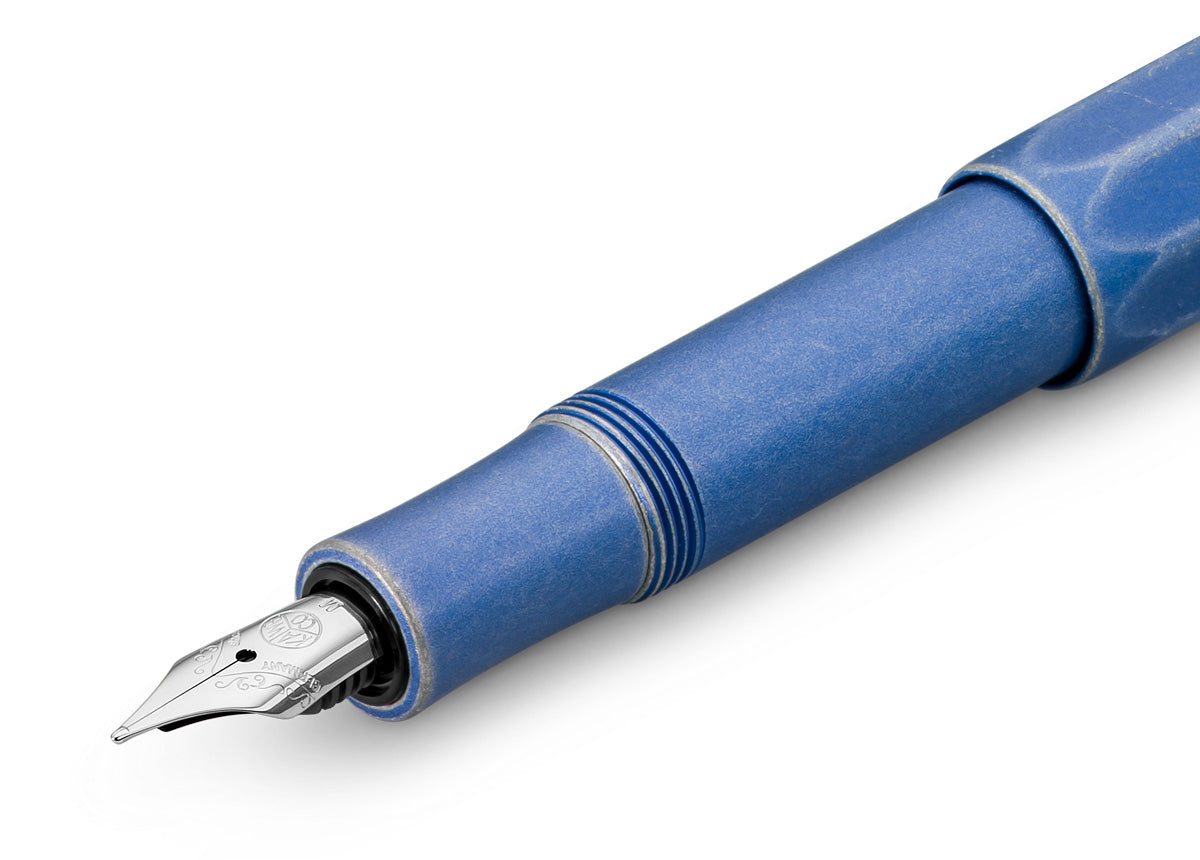 KAWECO AL SPORT STONEWASHED FOUNTAIN PEN BLUE – Pen & Tool