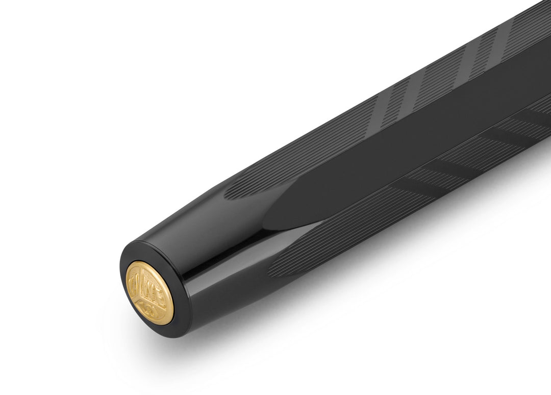 KAWECO CLASSIC SPORT GUILLOCHE ROLLERBALL PEN BLACK