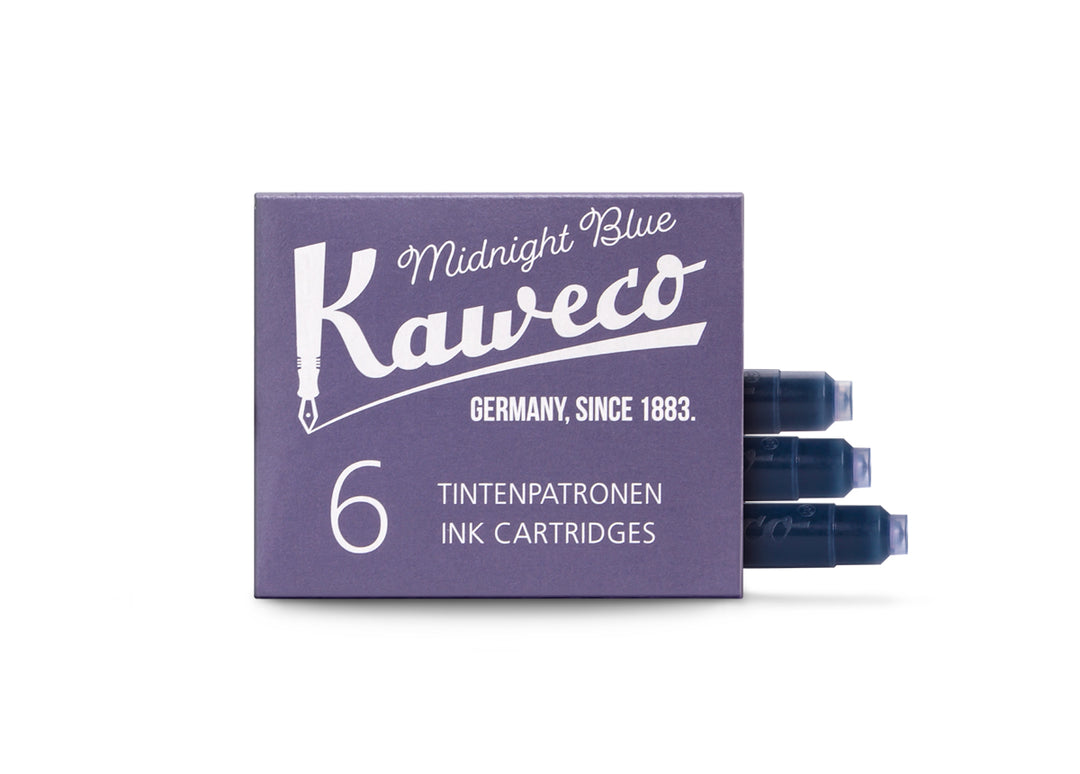 KAWECO INK CARTRIDGES 6 PIECES MIDNIGHT BLUE