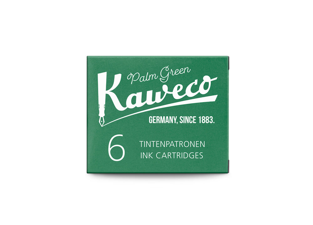KAWECO INK CARTRIDGES 6 PIECES PALM GREEN