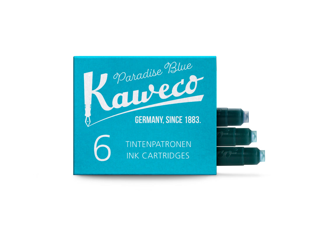 KAWECO INK CARTRIDGES 6 PIECES PARADISE BLUE