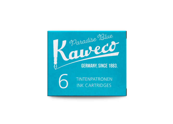 KAWECO INK CARTRIDGES 6 PIECES PARADISE BLUE