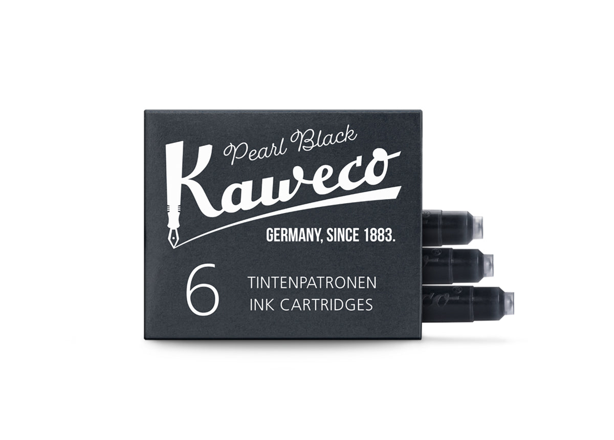 Kaweco Ink Cartridge Pearl Black 10000257 (6 Pcs)