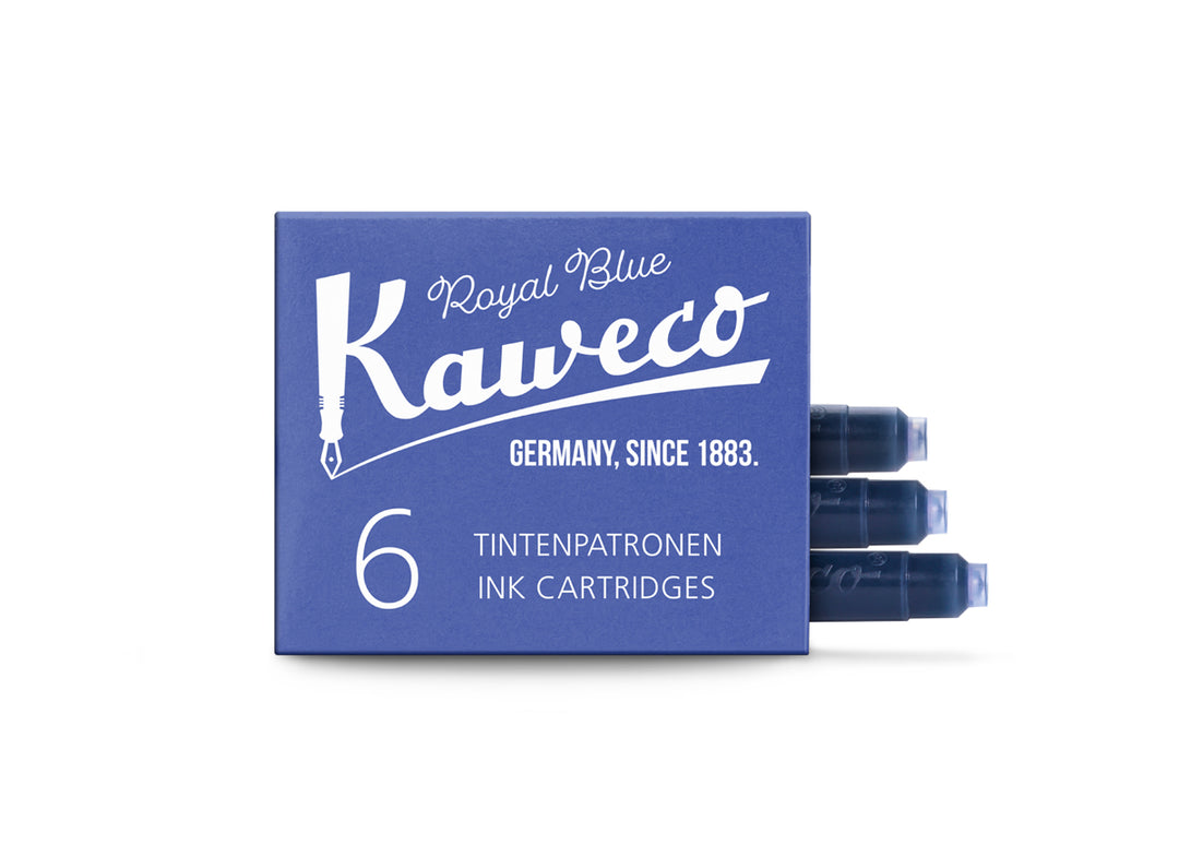 KAWECO INK CARTRIDGES 6 PIECES ROYAL BLUE