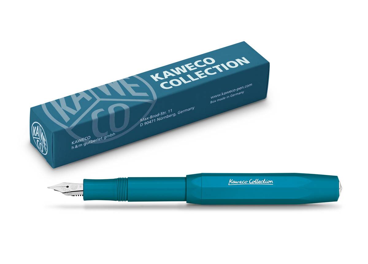 KAWECO COLLECTION FOUNTAIN PEN CYAN – Pen & Tool