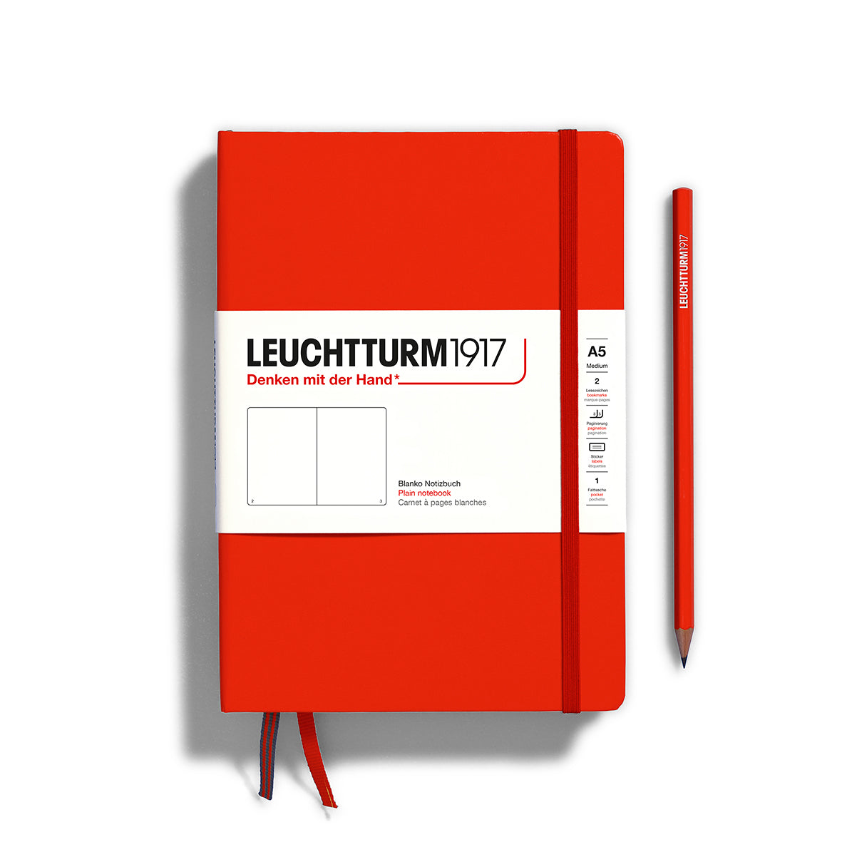 Leuchtturm1917 Notebook – A5 Medium (Fox Red) | Pen & Tool
