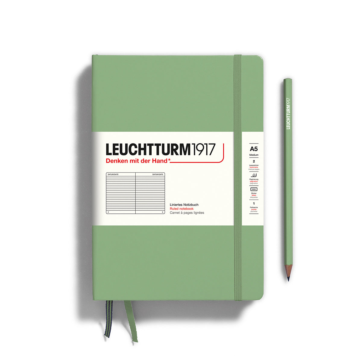 Leuchtturm1917 Notebook – A5 Medium (Sage) | Pen & Tool
