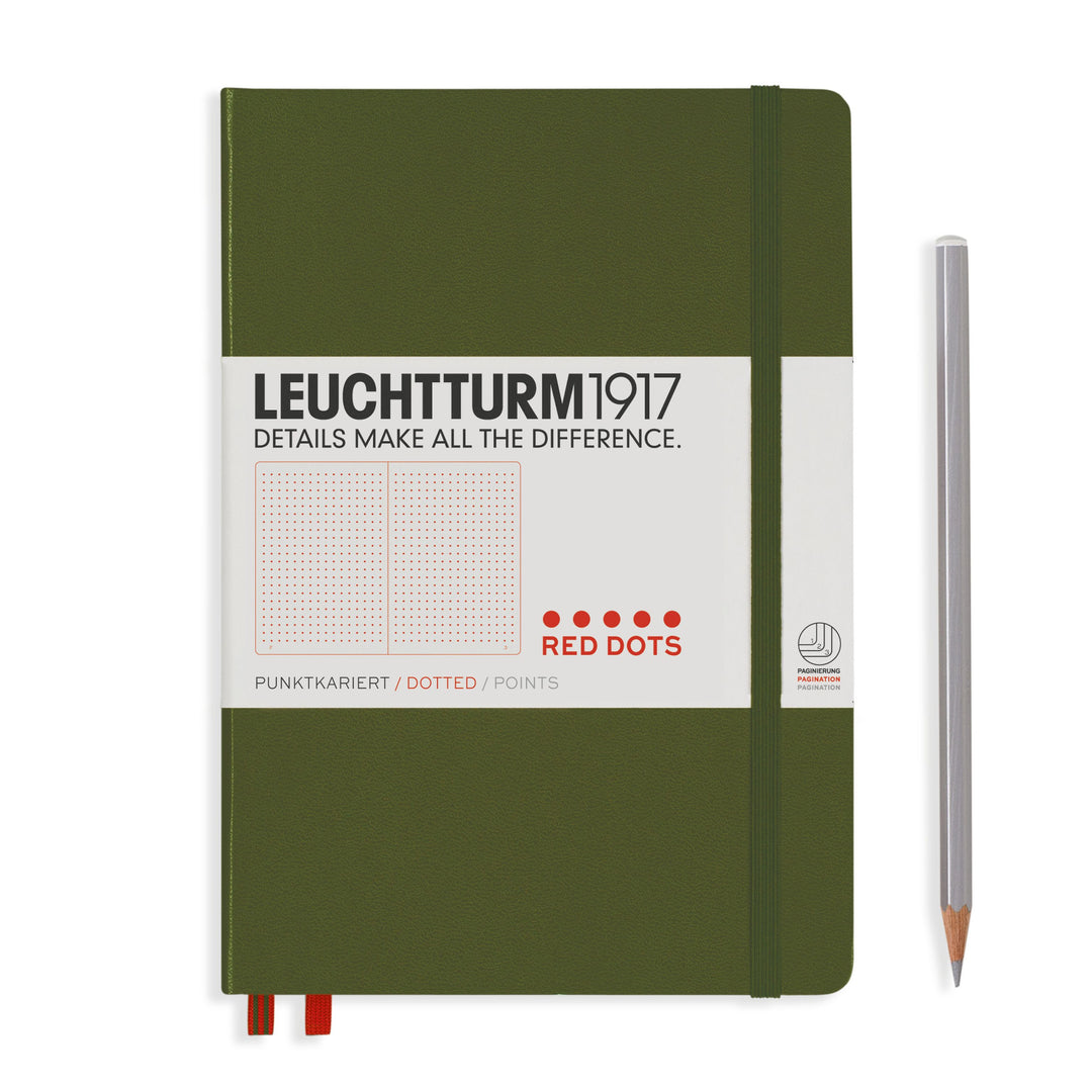 LEUCHTTURM1917 Taccuino A5 Copertina Rigida - 251 Pagine Numerate, Quadretti, Colore Port Red - Foto 10