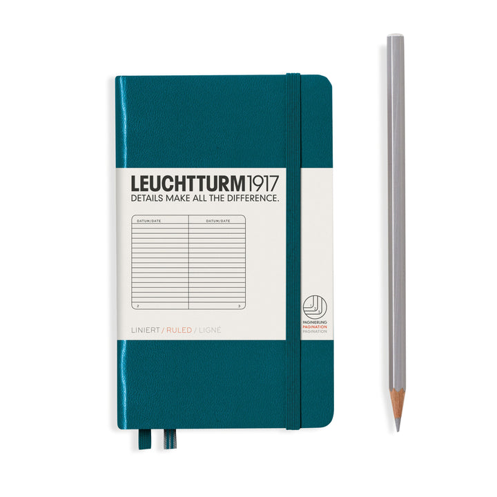 LEUCHTTURM1917 HARDCOVER POCKET NOTEBOOK A6 PACIFIC GREEN