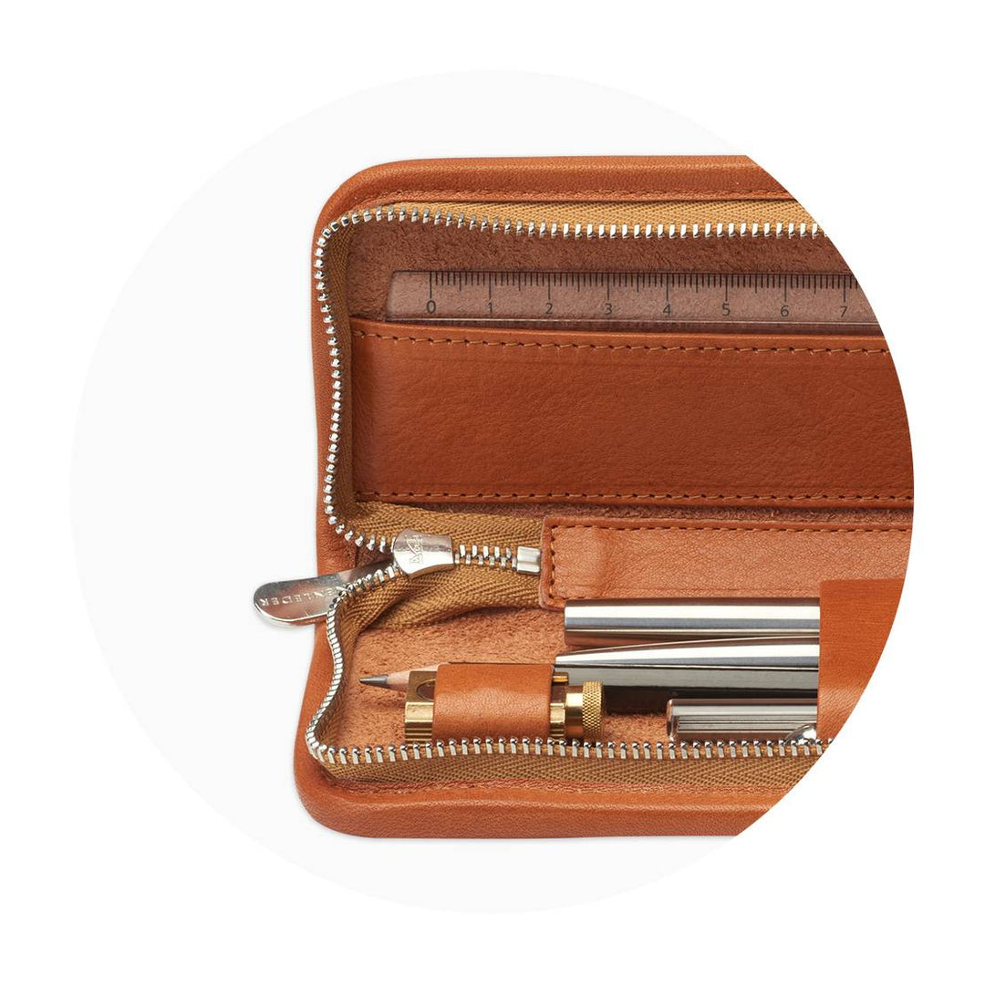 SONNENLEDER BOLL PEN CASE NATURAL