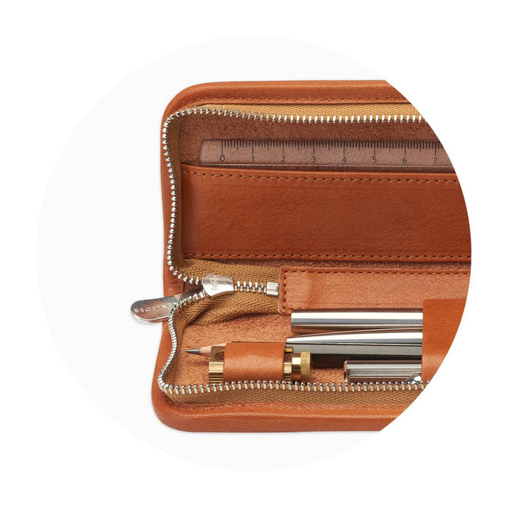 SONNENLEDER BOLL PEN CASE NATURAL