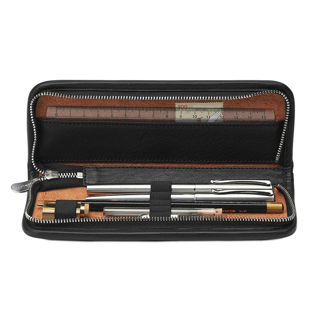 SONNENLEDER KLUGE PEN CASE BLACK